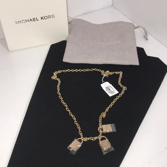 🆕Michael Kors Hamilton Pendant Necklace,16" + 4" - Picture 3 of 7